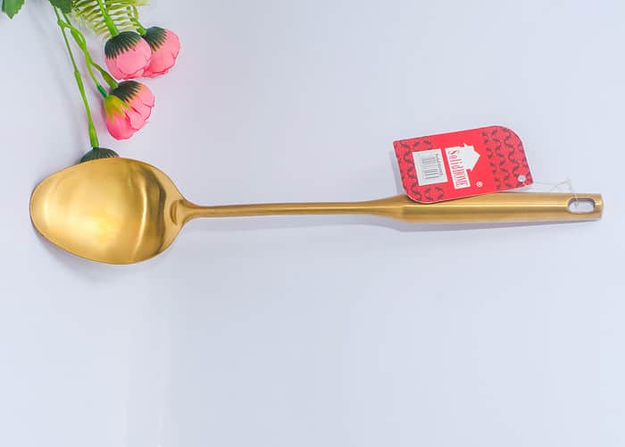 Quality gold cooking spoon