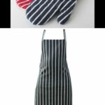 Pvc apron with oven mitt
