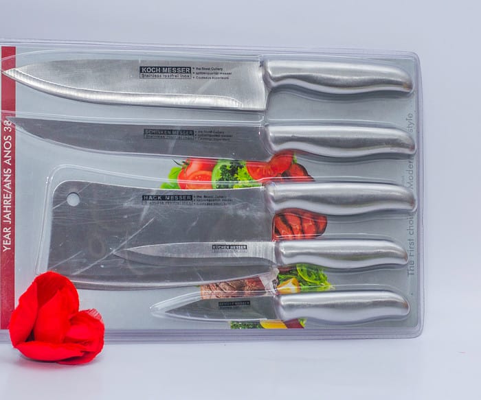 5 piece stainless steel knife set