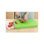 Durable plastic sliding chop board