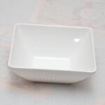 white square soup bowl