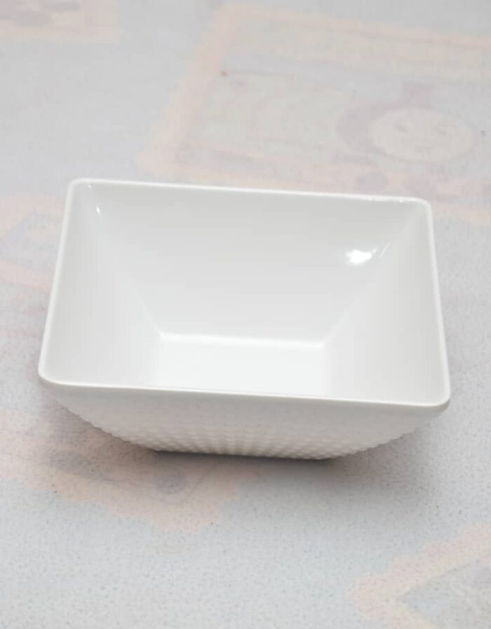 white square soup bowl