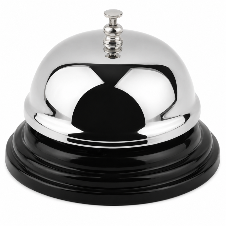 Counter Top Bell – Heavy-Duty Stainless Steel Service Bell for Hotels & Restaurants