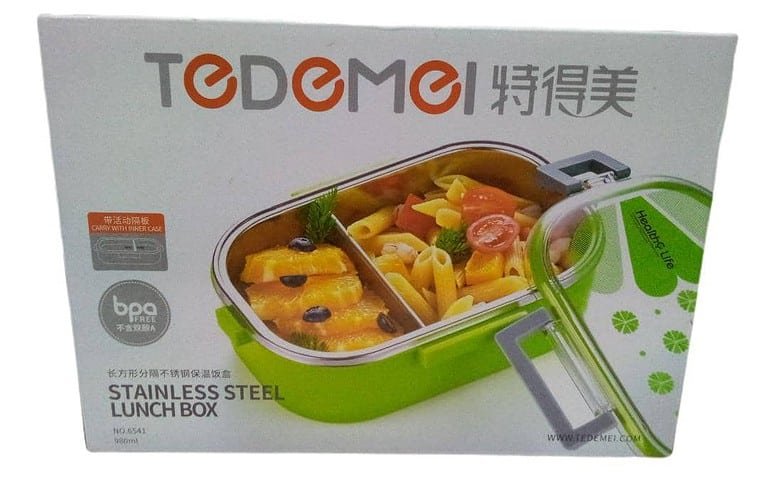 2 compartment lunch box