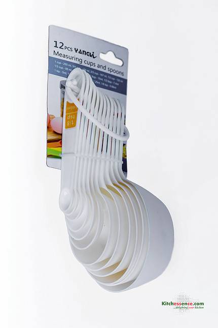 12pcs set measuring cups and spoons