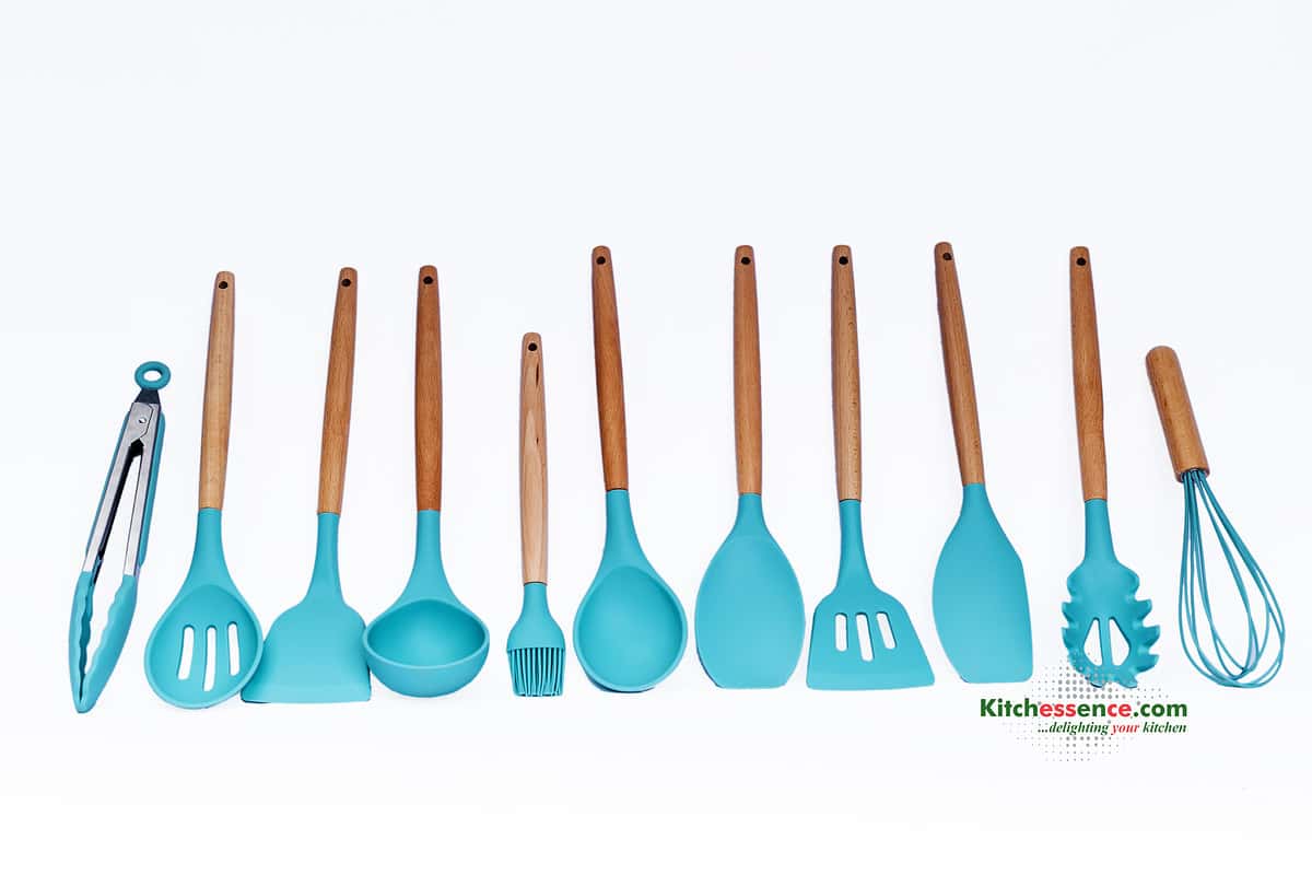 12pcs set of silicon cooking utensils