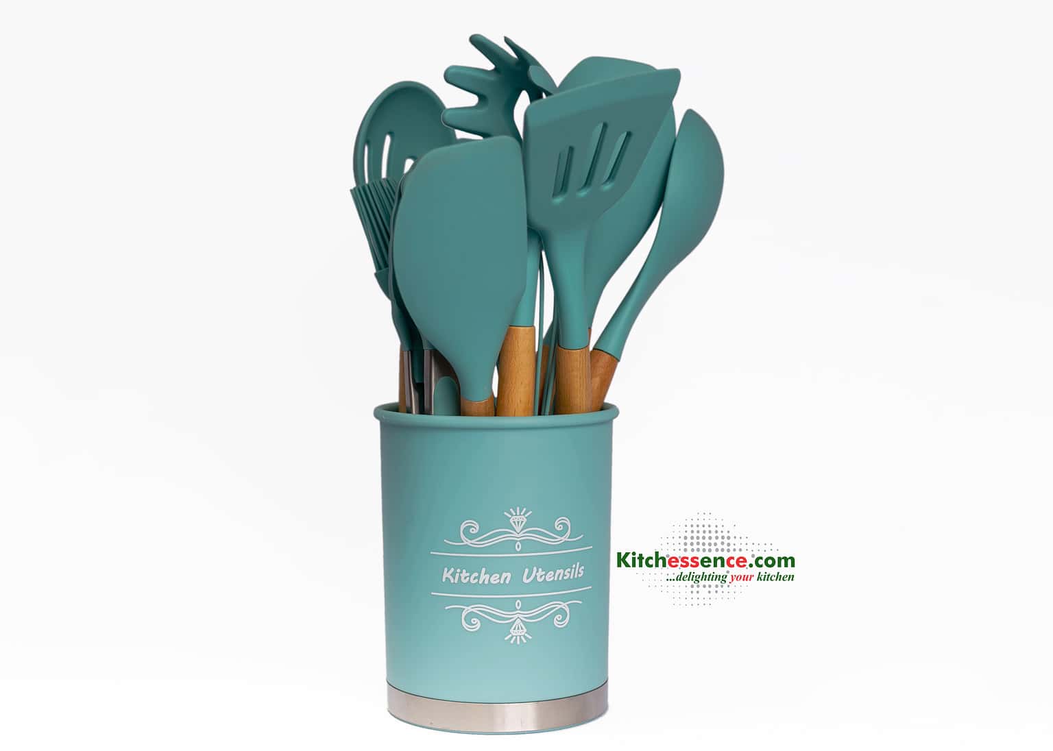 12pcs set of silicon cooking utensils