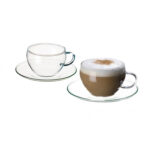 Cappuccino cup _ saucer, 6pcs cup_6pcs saucers