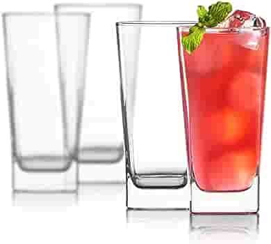 Highball Clear Water and Juice Glass Cups