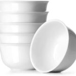 Melanin white round soup bowl- 6pcs