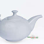 White Porcelain Teapot with lid-450ml 2pcs