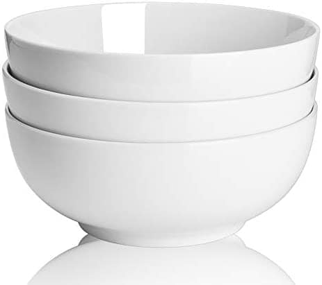 Porcelain white round soup bowl-6pcs set