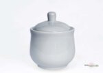 White Porcelain Sugar Bowl 300wl with Lid-300MLwl