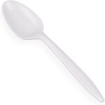 100pcs Disposable White Spoon