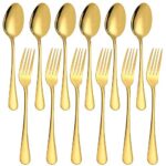 12pcs Set of Gold Cutlery