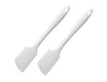 2pcs white silicon spatula