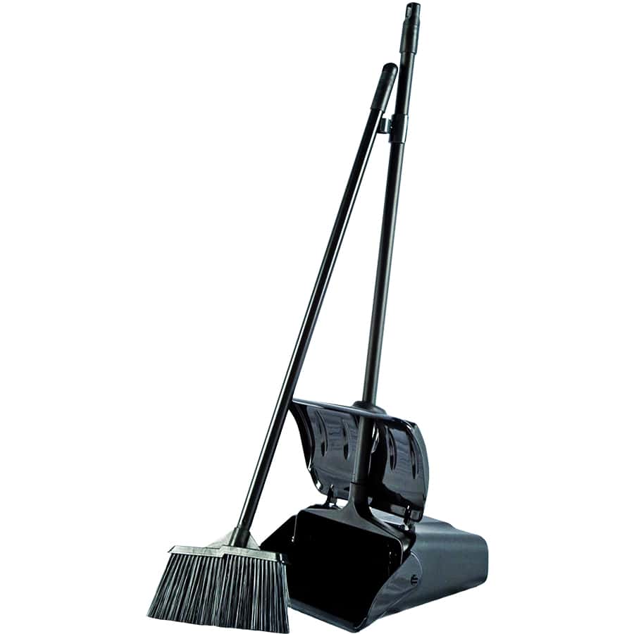 Long handle broom and dustpan
