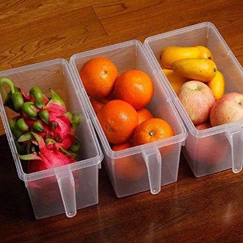 food storage box with lid for refridgerator and countertop- 2pcs set