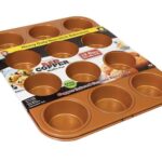 red copper 12 cups muffin pan