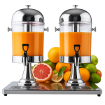 Sunnex Double Juice Dispenser – 2x8L Stainless Steel