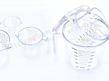 Acrylic Pyrex Measuring Cup - 600ml, 300ml, 150ml - For Hotels and Restaurants