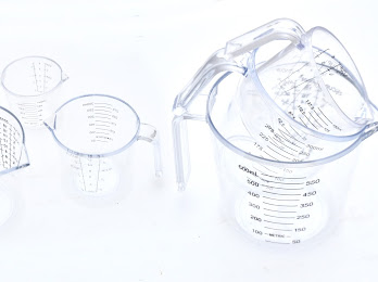 Glass Set of 3 Pyrex Measuring Jugs - 600ml, 300ml, 150ml - For Hotels and Restaurants