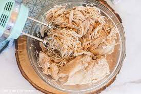 Easiest and Fastest Ways to Shred Chicken - Using hand mixer
