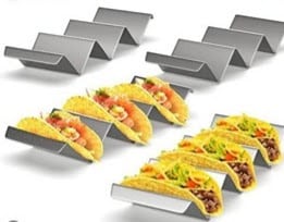 Stainless Steel Taco Holder and Serverware For Hotels and Restaurants