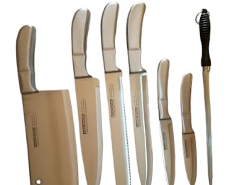 8 Pieces Kitchen Knife Set with Wooden Block Stand for Hotels and Restaurants