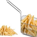Square Mini Chip Basket With Handle for Serving, Frying, and Food Display for Hotels and Restaurants