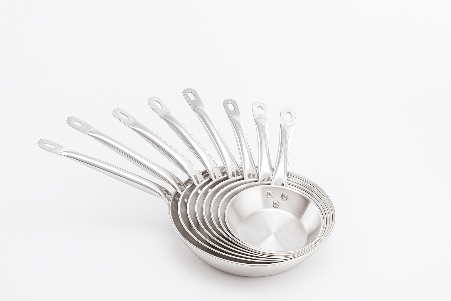 Industrial Aluminum FryPan 24cm, 26cm, 28cm, 30cm, 40cm for Hotels, and Restaurants
