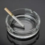 Round Glass Ashtray for Homes, Hotels, and Restaurants