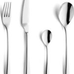 18/0 Stainless Steel Dinner Set - Spoons, Forks, Knives and Teaspoons for Homes, Hotels and Restaurants