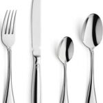 18/10 Stainless Steel Dinner Set - Spoons, Forks, Knives and Teaspoons for Homes, Hotels and Restaurants