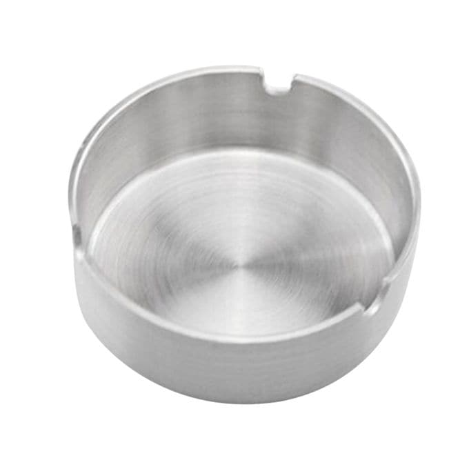 Round Stainless Steel Ashtray for homes and outdoors