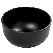 Matte Black Soup Bowl 6pcs for Homes, Hotels, and Restaurants