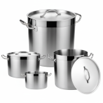 Industrial Heavy Duty Stainless Steel Stock Pot for Kitchens