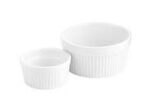 White Porcelain Ramekin Baking Bowls, Set of 6 for Homes, Hotels, and Restaurants
