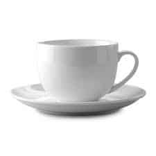 White Porcelain Teacup and Saucer 12pcs for Homes, Hotels, and Restaurants
