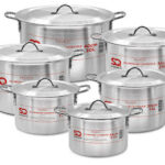 Taurus Galaxis SQ Aluminum Casserole Set – 6 Pcs Cookware