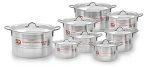 Taurus Galaxis SQ Aluminum Casserole Set – 6 Pcs Cookware