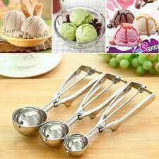 Stainless Steel Ice Cream Scoop for Cafes, Hotels, and Restaurants