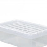 Wham Plastic Storage Box Polypropylene 4 Litres with Lid - Crystal for Homes, Hotels, and Restaurants