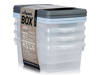Wham Plastic Storage Boxes 3.5 Litres - 4 Pcs Multicoloured for Homes, Hotels, and Restaurants
