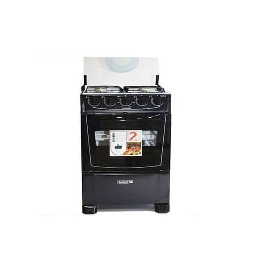 Scanfrost 4-Burner Gas Cooker with Gas Oven Black 50x50 - CK5400NG for Homes, Hotels, and Restaurants