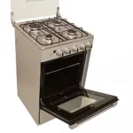 Scanfrost 4-Burner Gas Cooker with Gas Oven Grey 50x55 - SFC5402S for Homes, Hotels, and Restaurants