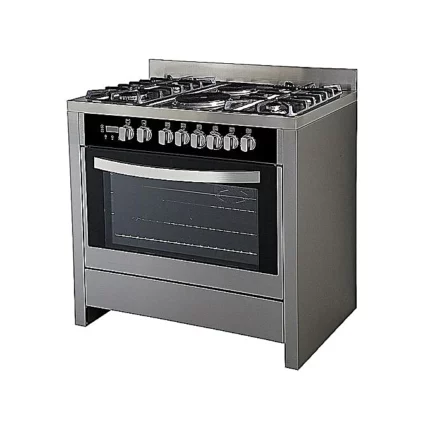 Scanfrost 5-Burner Gas Cooker with Gas Oven, Grill, and Auto Ignition 80x60cm - SFC851M for Homes, Hotels, and Restaurants