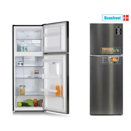 Scanfrost Frost Free Inverter Refrigerator 365 Liters - SFR365W-INV for Homes, Hotels, and Restaurants