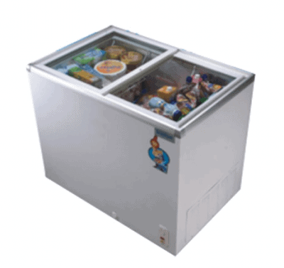 Scanfrost Glass Top Display Freezer 400 Liters - SFCH400 for Homes, Hotels, and Restaurants