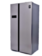 Scanfrost Side By Side Refrigerator 500 Liters Recessed Handle and Water Dispenser - SFSBS500B for Homes, Hotels, and Restaurants